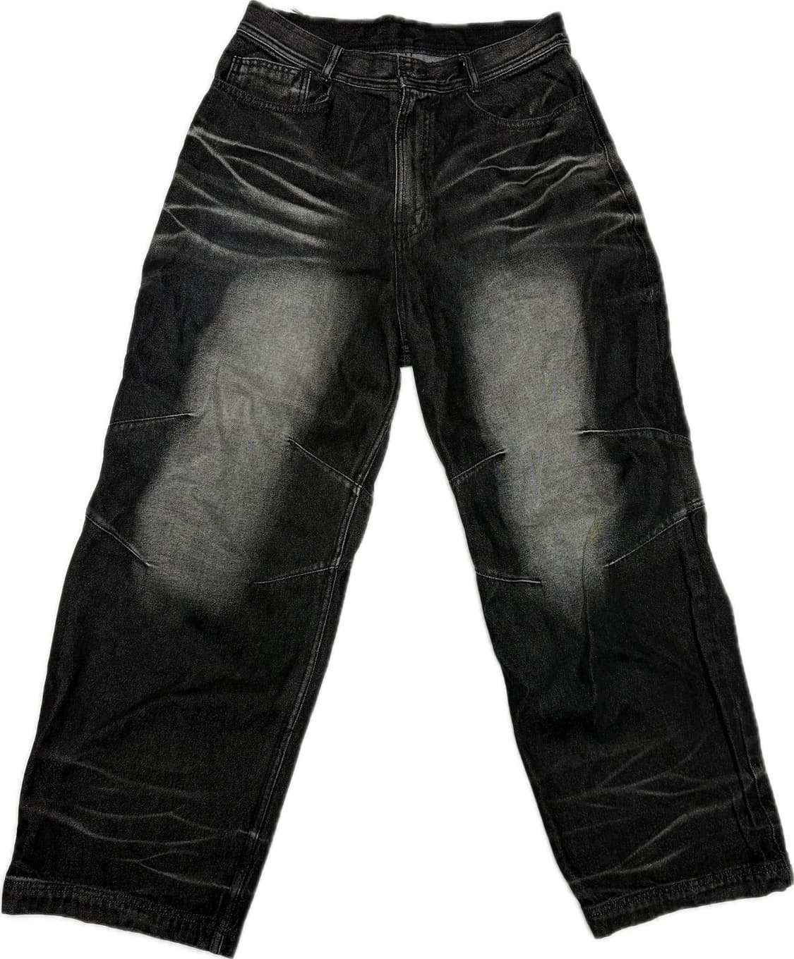 Embossed Wave Washing Wide Denim Pants 상품이미지2