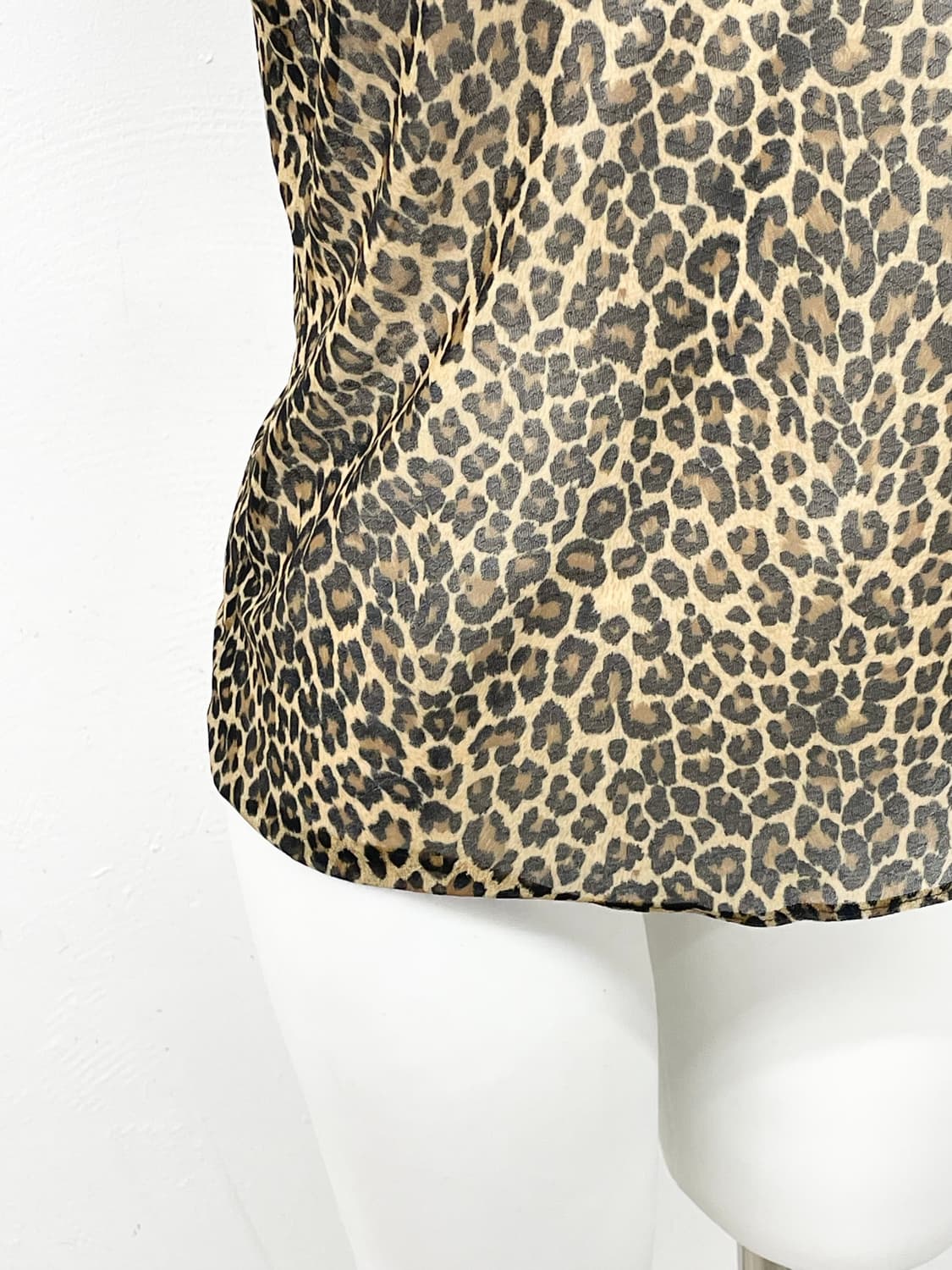 갸루 호피 시어 슬립 상품이미지3