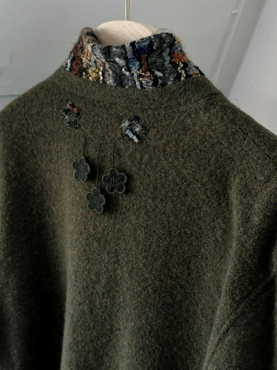 Smudge felted boucle wool design coat 상품이미지4