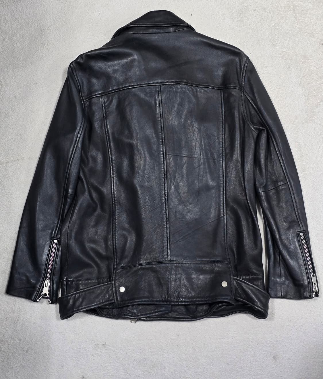 Allsaints 올세인츠 블랙 램스킨 라이더 자켓 상품이미지5