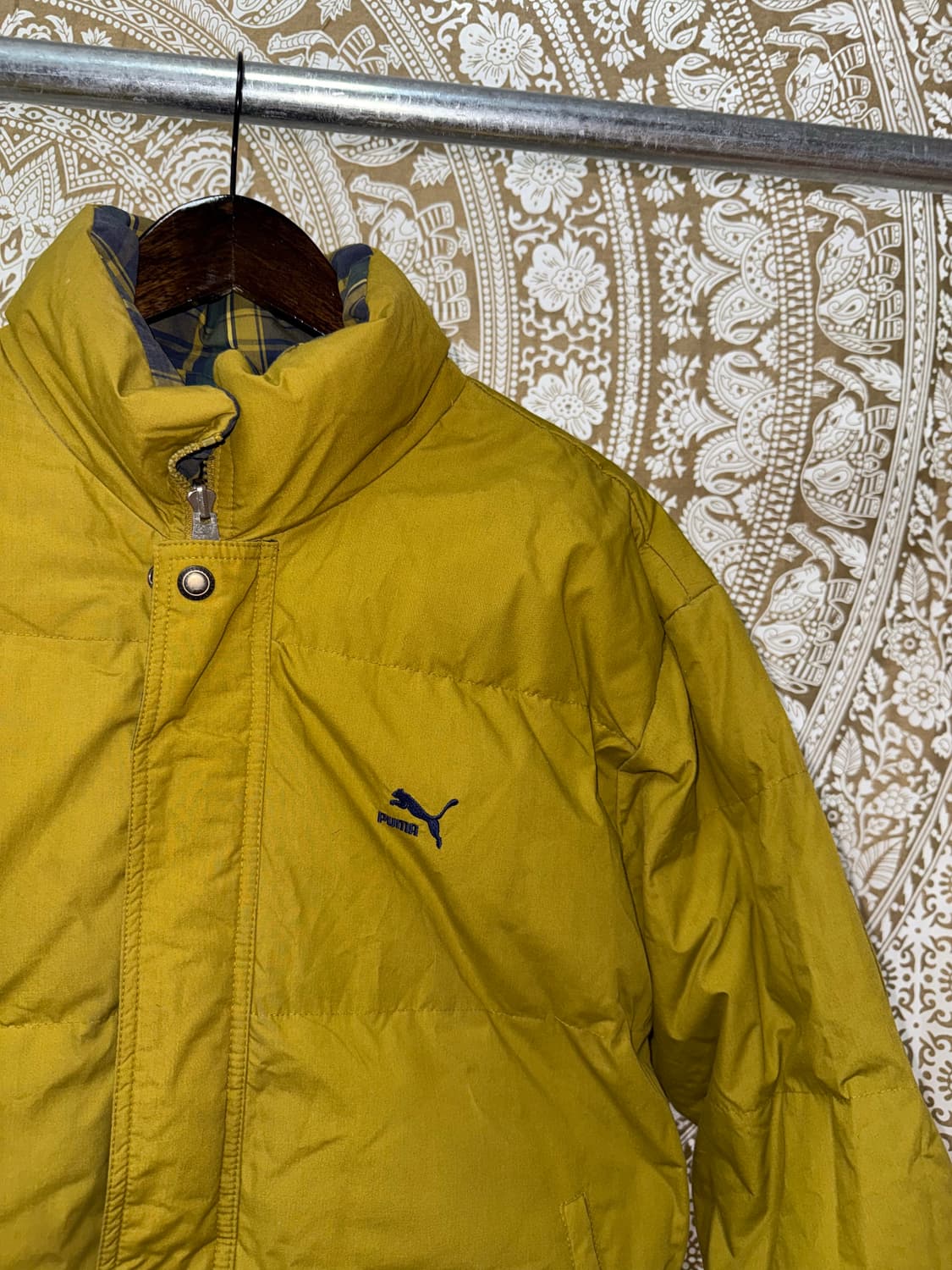 퓨마 90‘s 올드스쿨 리버시블 덕다운 체크 패딩  상품이미지6