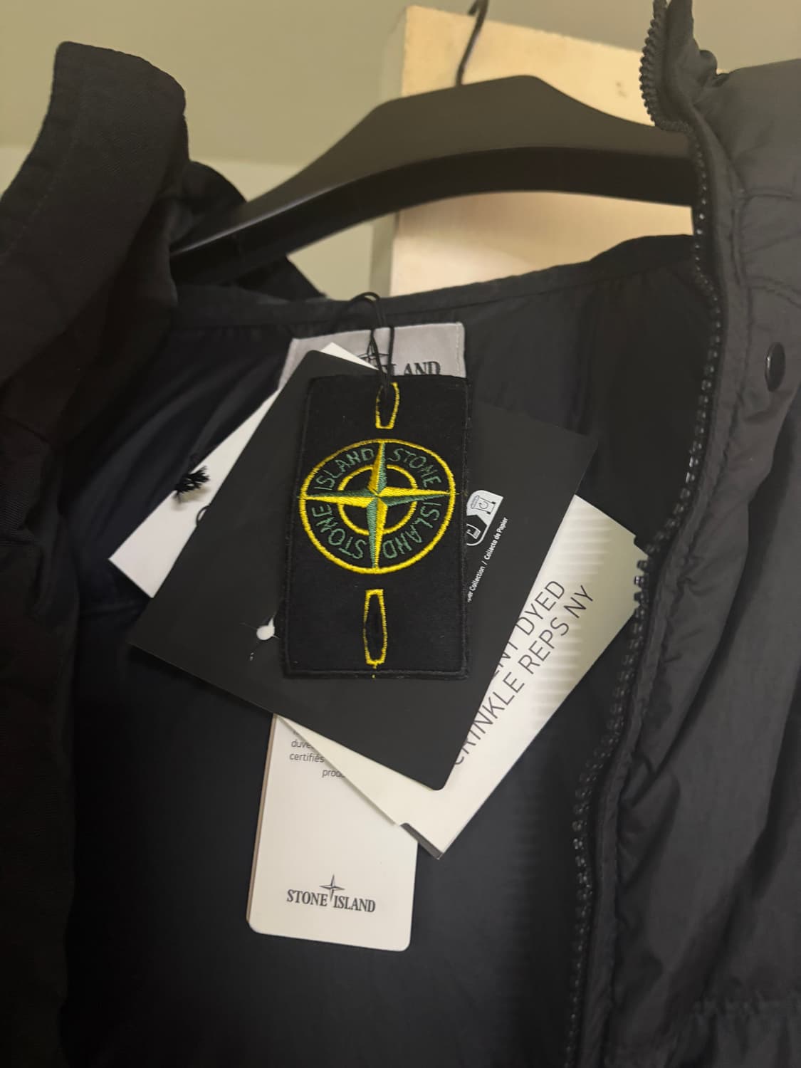 스톤아일랜드 크링클랩스 25fw 블랙 xl 새상품 상품이미지2
