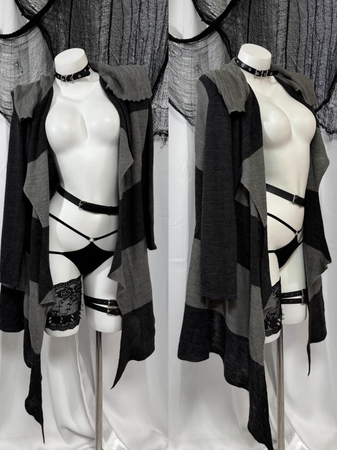 stripe long cardigan 상품이미지1