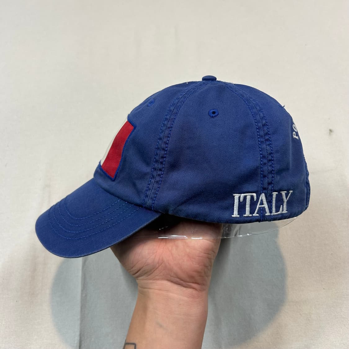 폴로 랄프로렌 이탈리아 패치로고 볼캡 블루 상품이미지3