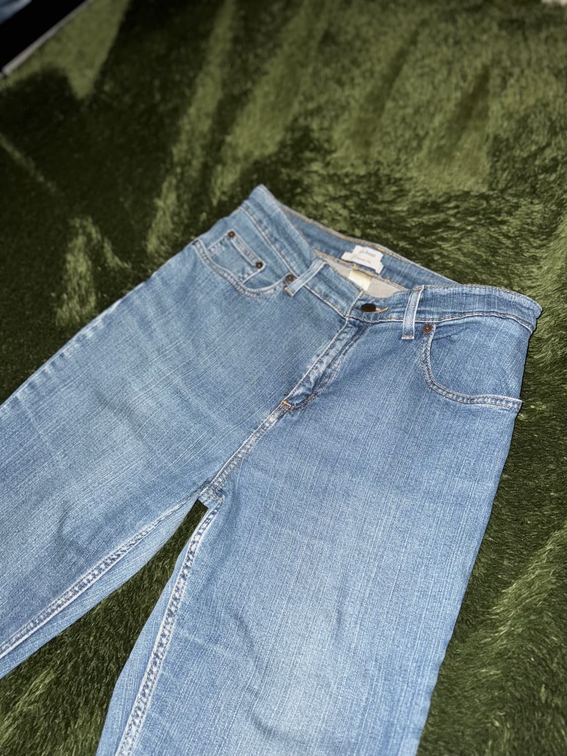 L.L.Bean 엘엘빈 재팬 클래식 핏 빈티지 워싱 데님 팬츠 인디고 상품이미지5