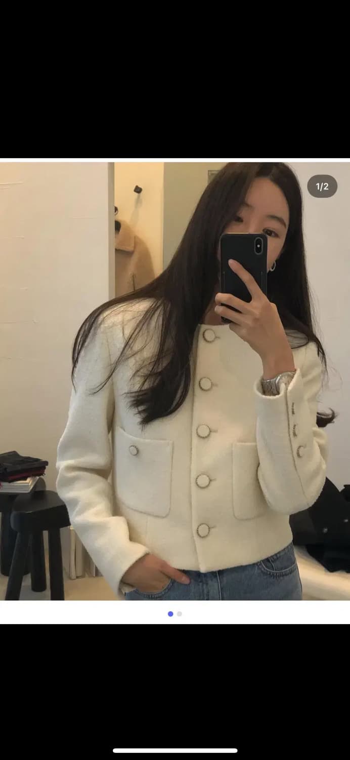 샵엠 두오모자켓(duomo jacket) 아이보리 36 상품이미지3