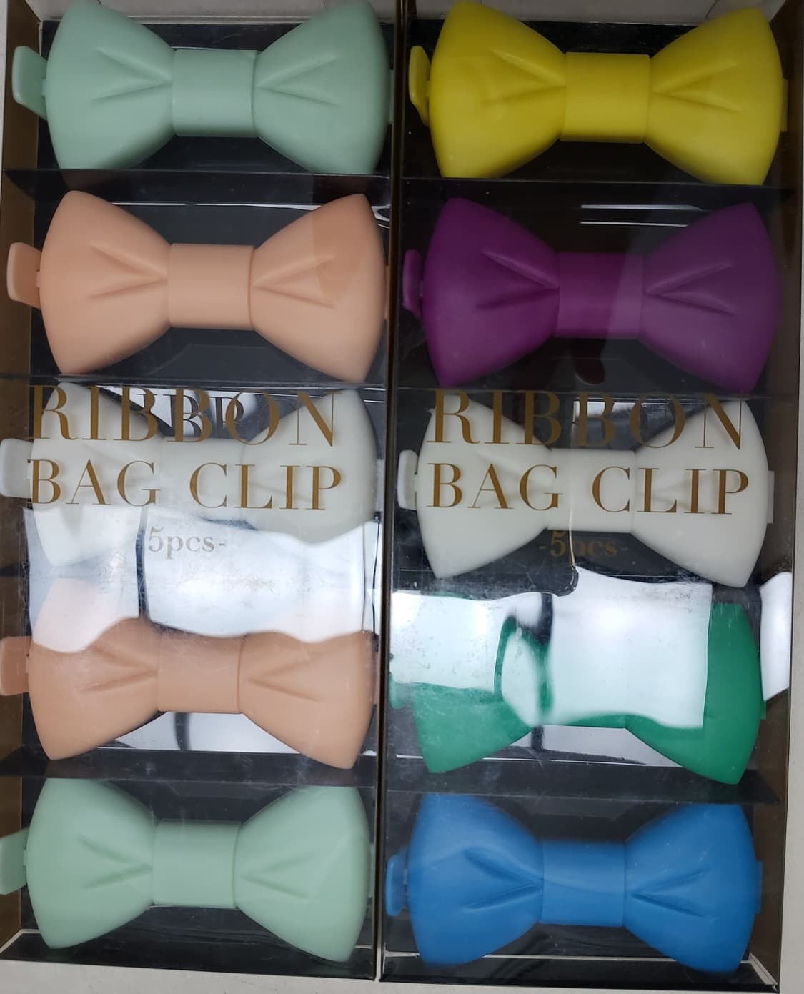 일본 프랑프랑 리본 가방 클립(5개입) 2박스 새제품 상품이미지3