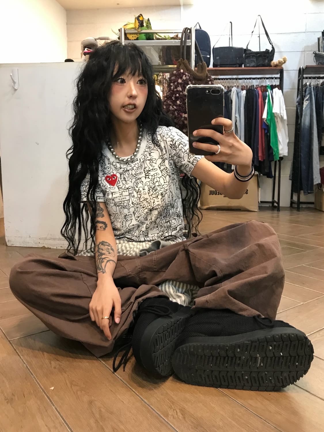 꼼데가르송 X 맷 그레이닝 콜라보 반팔 티셔츠 ( 레어!! )  상품이미지6