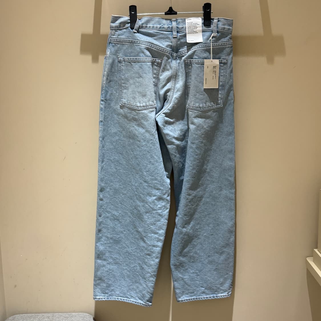 시오타 13.5oz 배기 데님 라이트 블루 데미지 상품이미지3