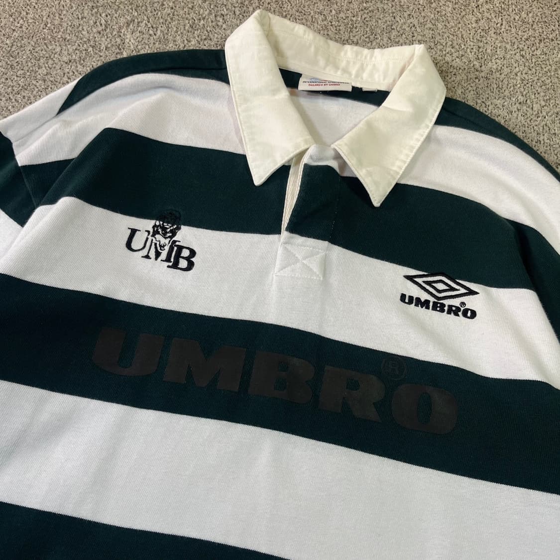 엄브로 스트라이프 럭비 PK 롱슬리브 상품이미지2