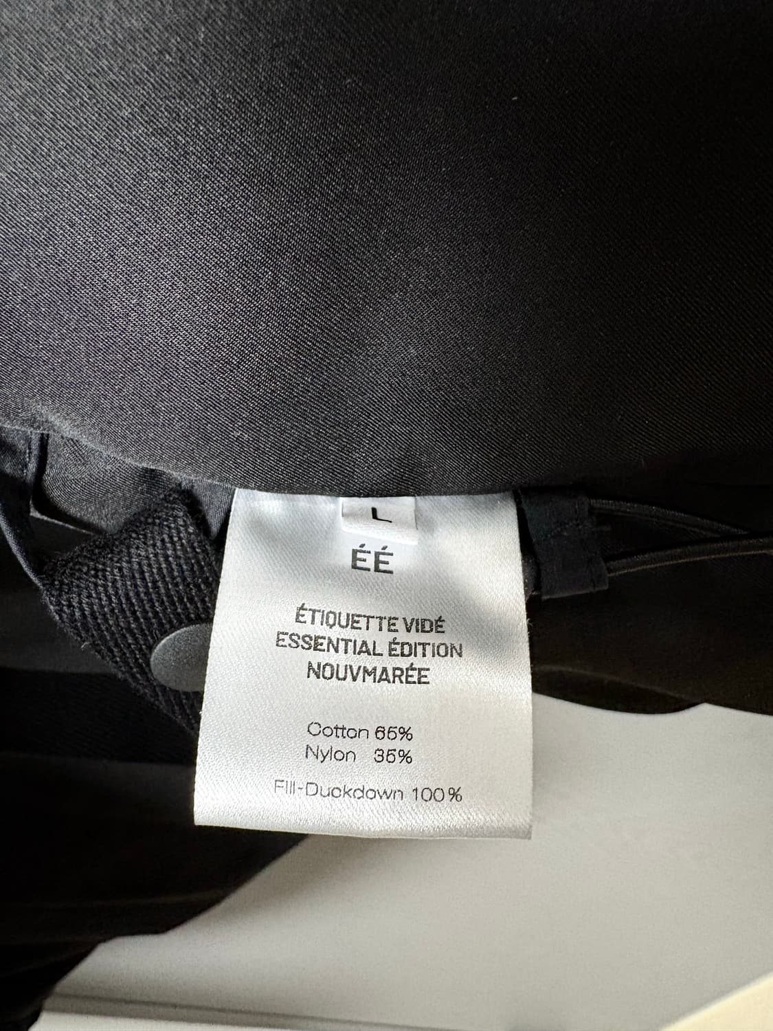 (L) 누마레 EE 슈렁큰 패딩 블랙 상품이미지5