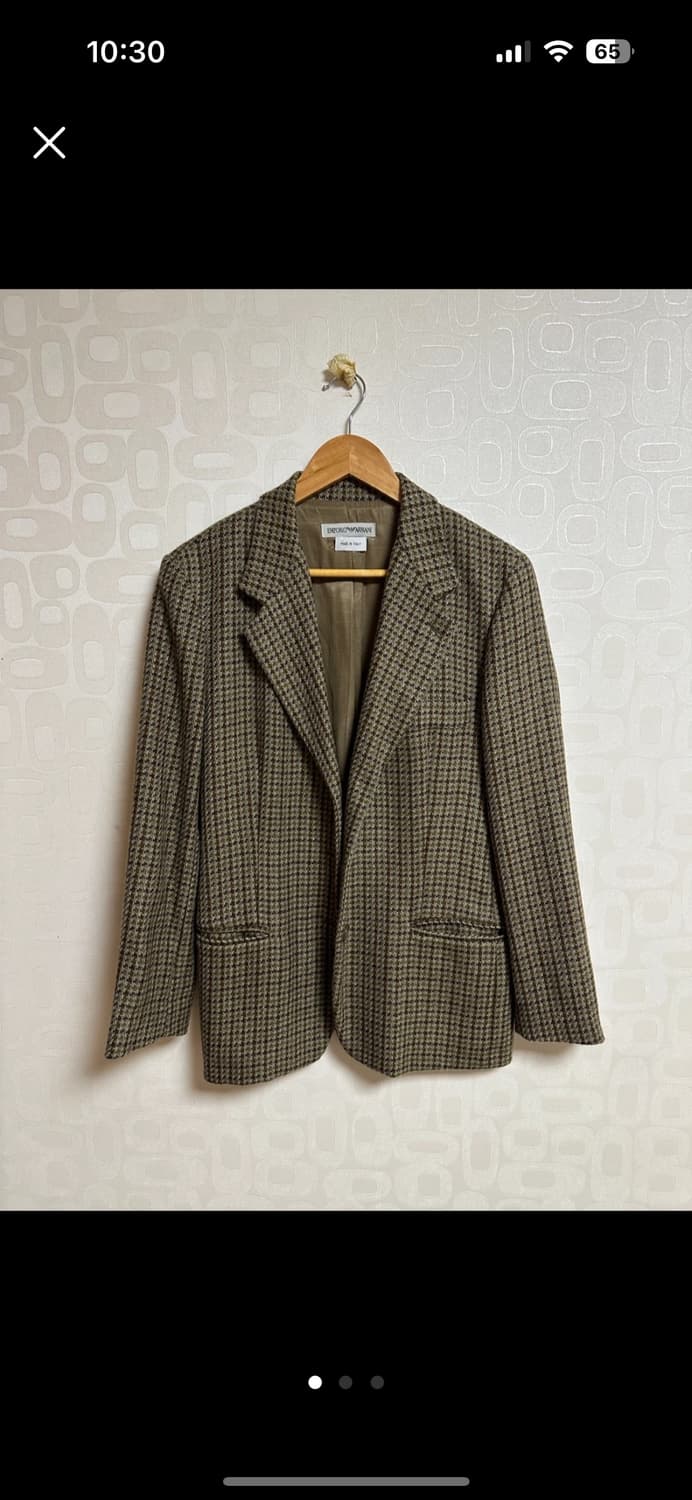 [38] 아르마니 체크자켓 빈티지 상품이미지1