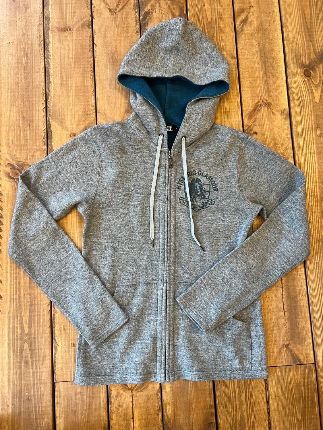 히스테릭 글래머 히스걸 그레이 후드집업 상품이미지8