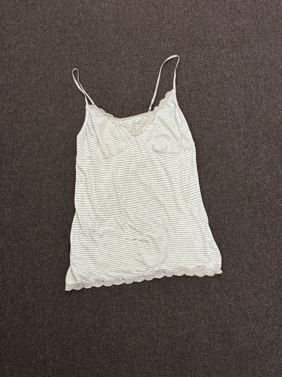 L)유니클로 일본 빈티지 줄무늬 나시 슬리브리스 상품이미지3