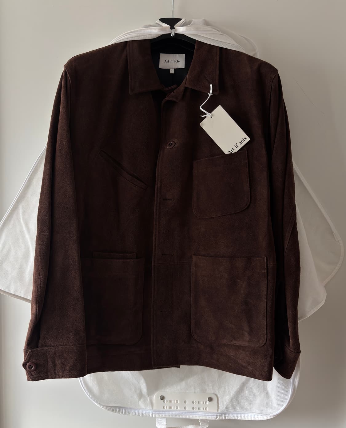 [L] 아티팩츠 스웨이드 프렌치 워크자켓 다크 브라운 상품이미지1