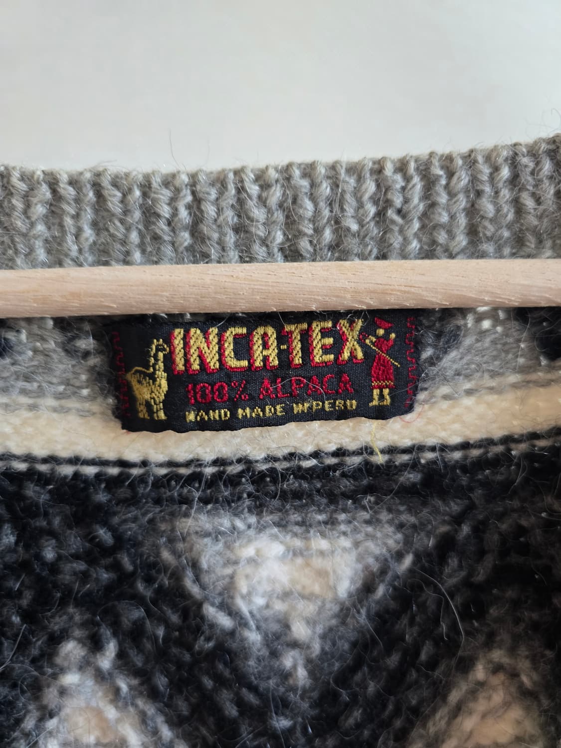 INCA-TEX 페루 알파카100% 잉카패턴 니트 상품이미지7