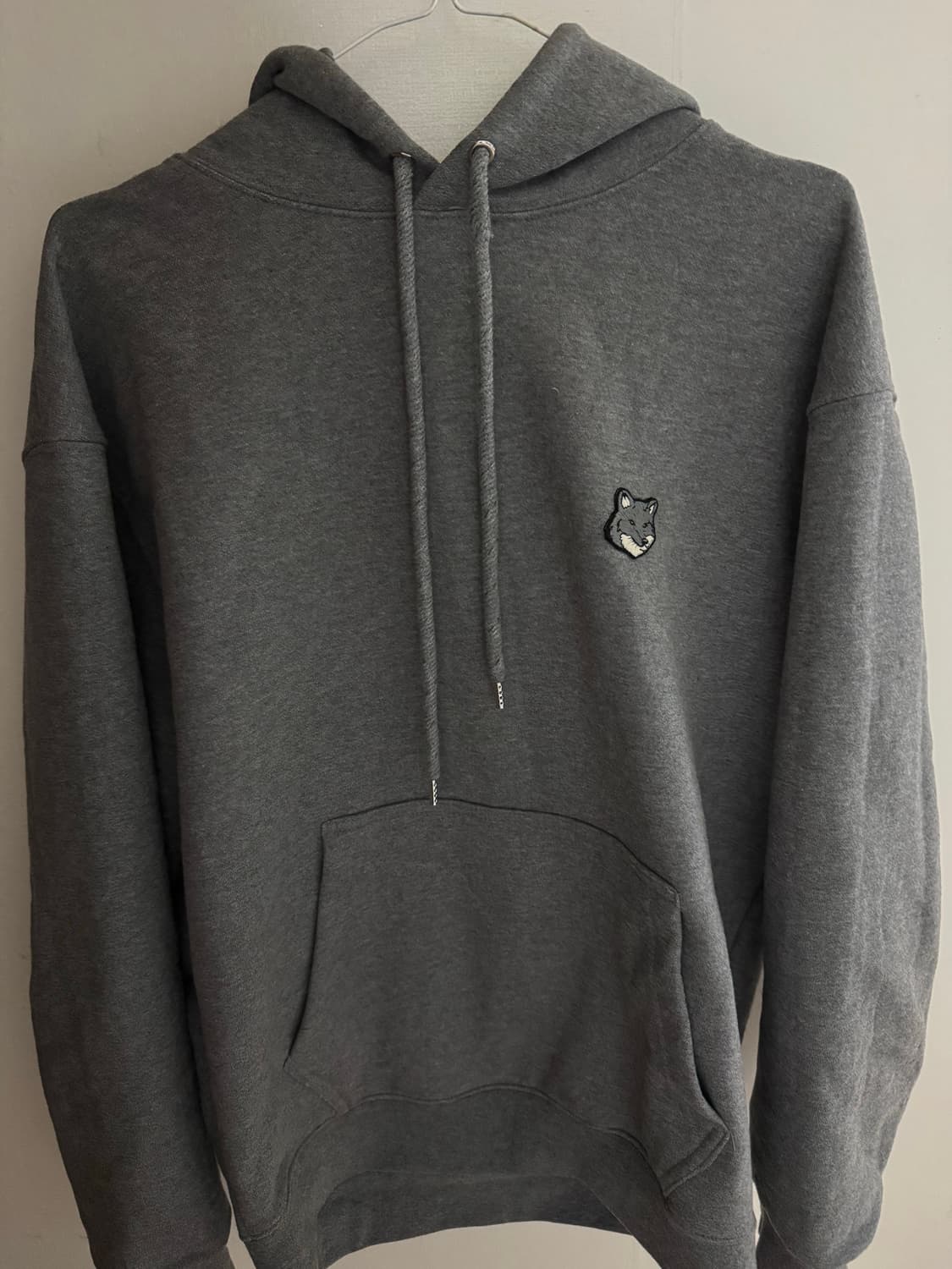 메종키츠네 폭스헤드 후드티 그레이멜란지 m 상품이미지1