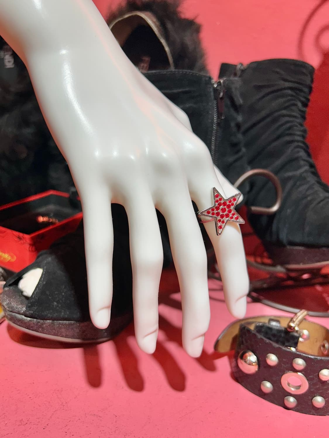 hysteric glamour 히스테릭 글래머 스타 큐빅 반지 상품이미지1
