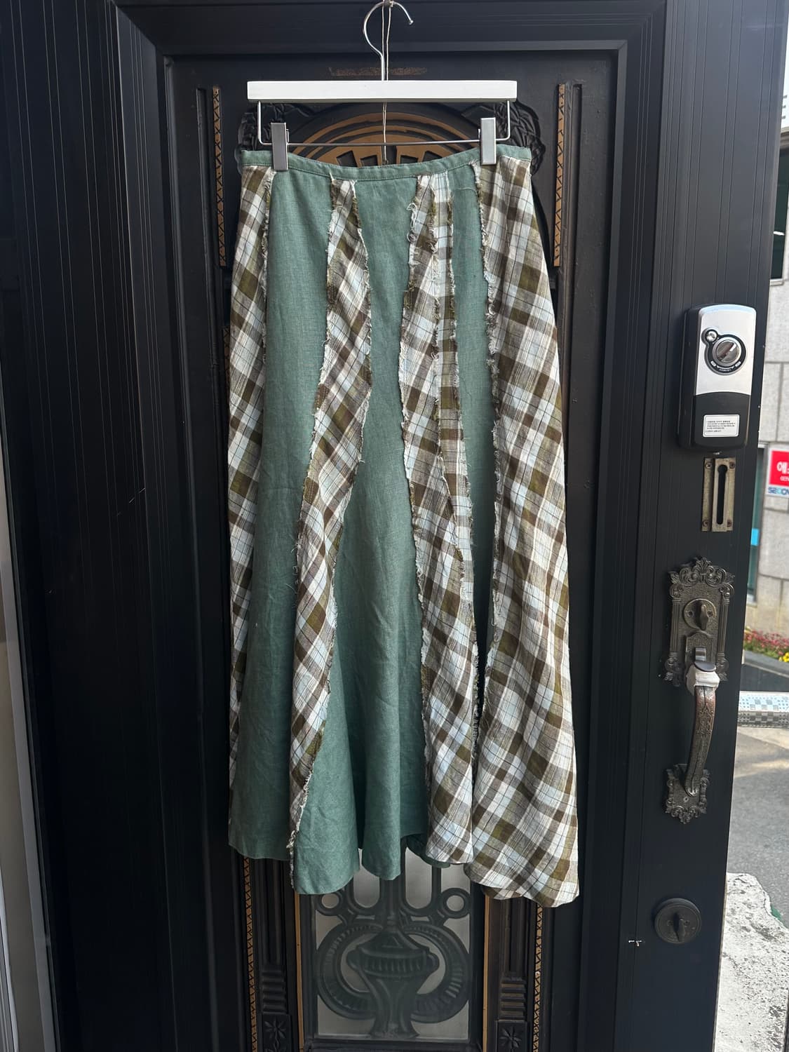 green eye patchwork skirt 상품이미지3