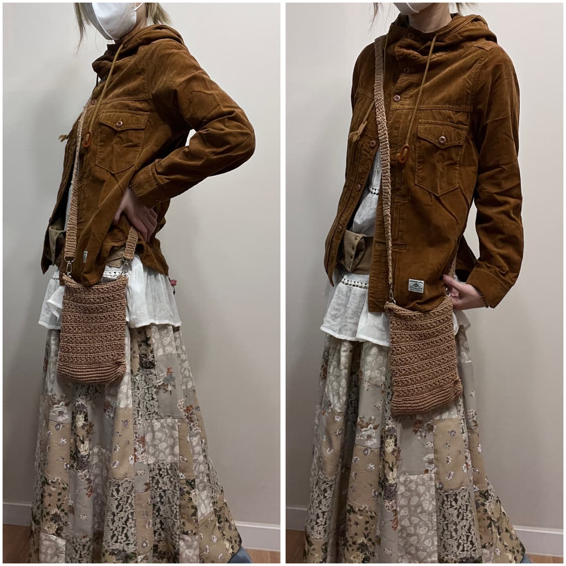 빈티지 브라운 후드셔츠 상품이미지4