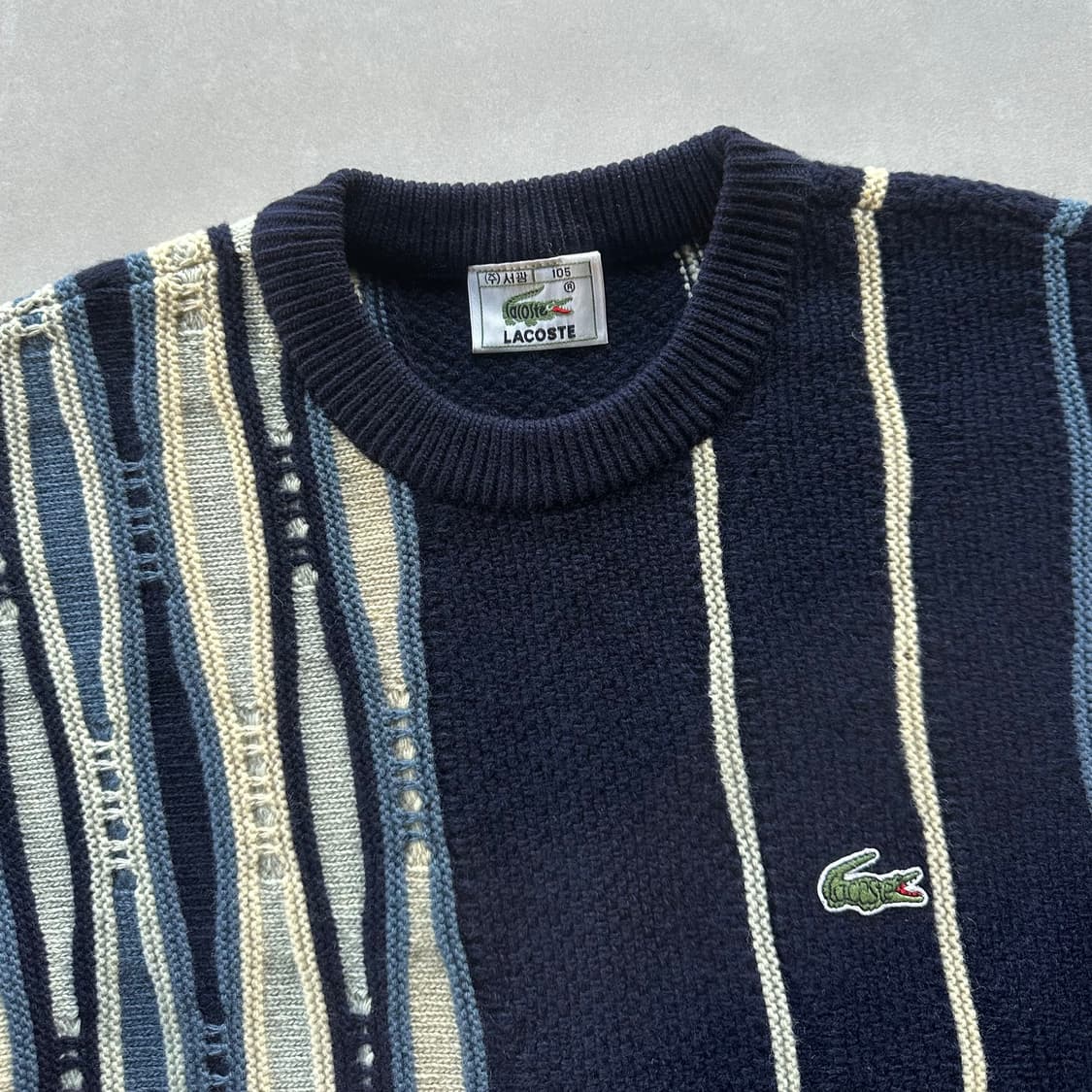[XL]라코스테 네이비 케이블 니트 상품이미지8