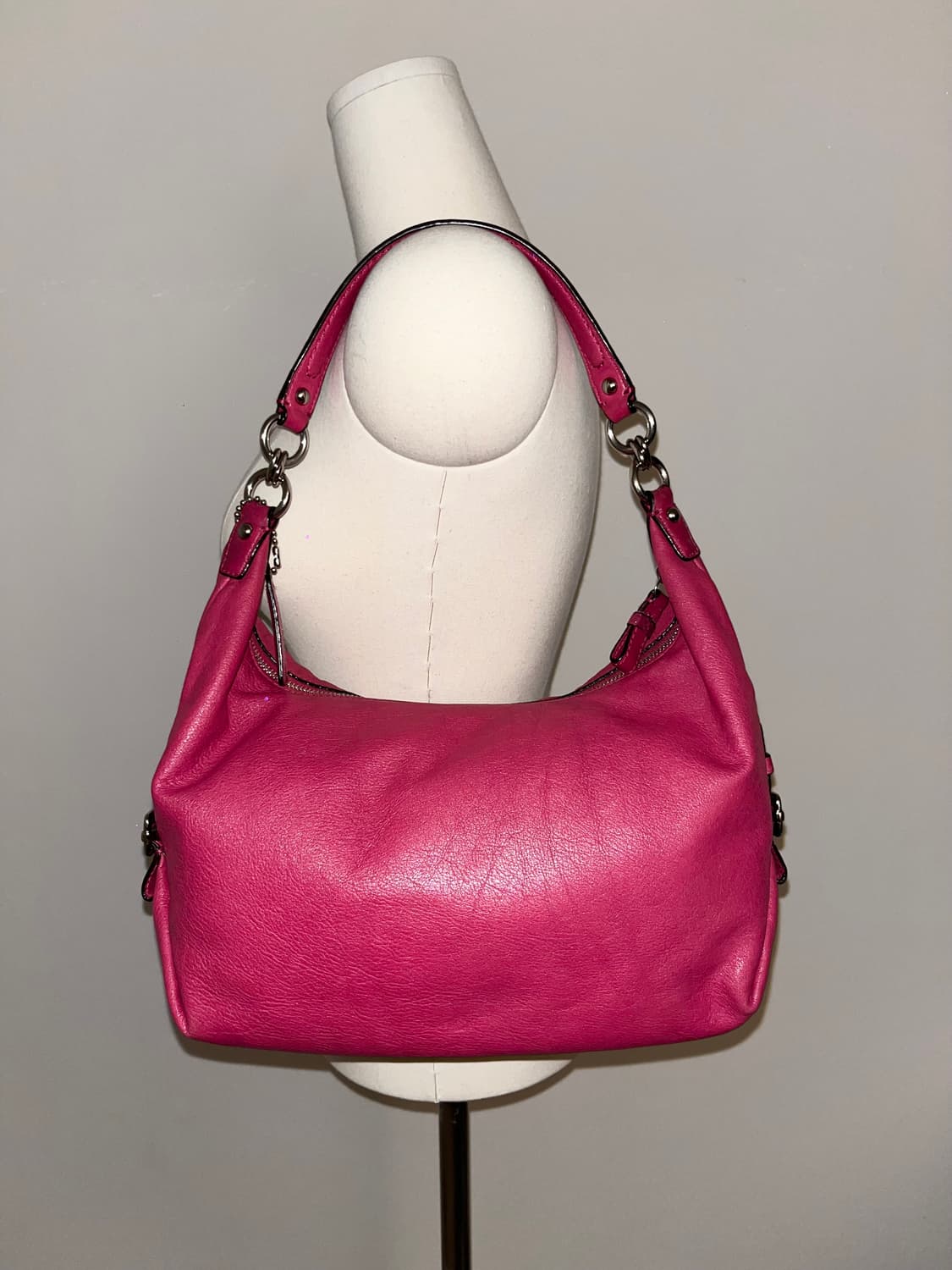 90ss Coach hotpink Shoulder bag 상품이미지5