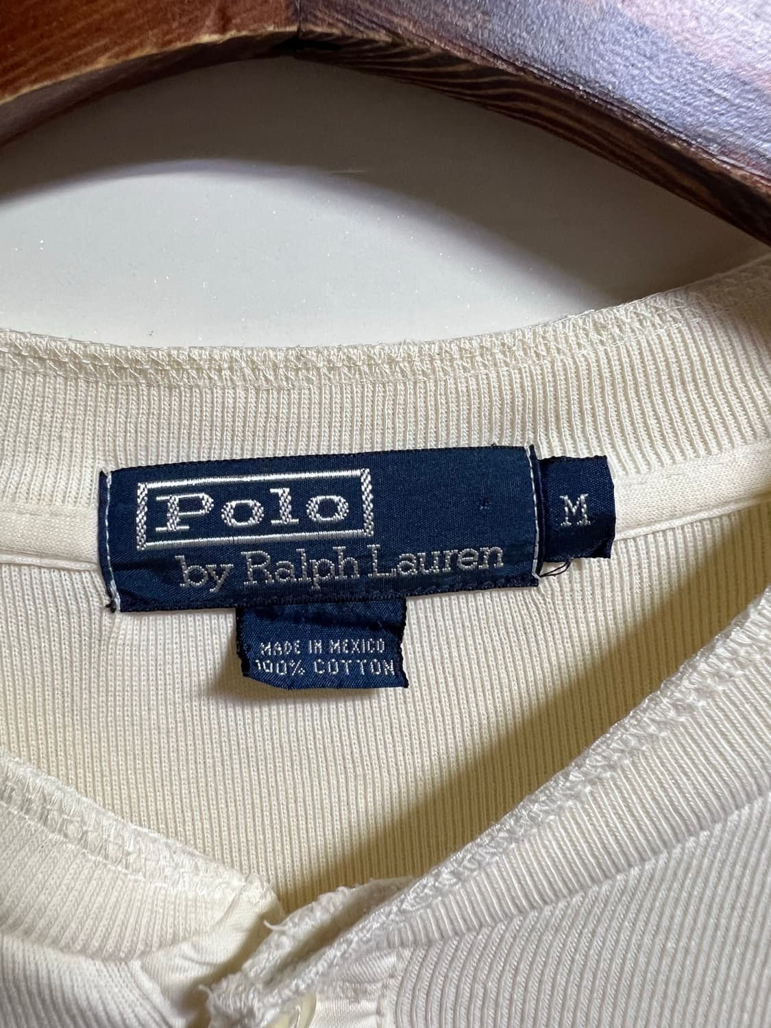 폴로 랄프로렌 헨리넥 롱슬리브 아이보리 상품이미지5