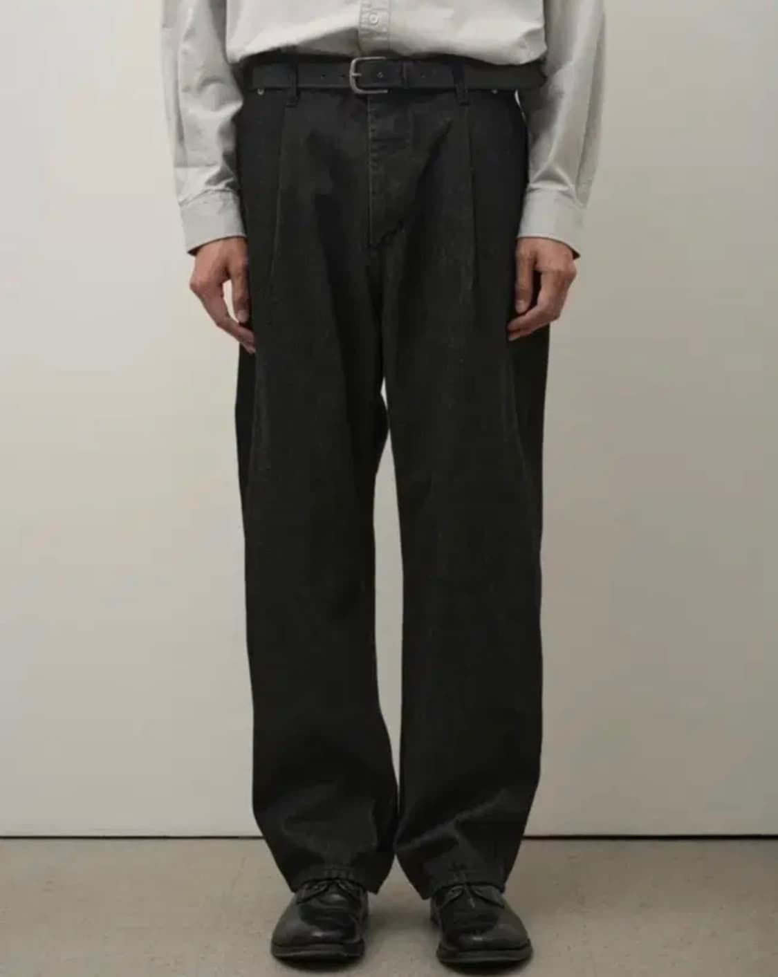 러프사이드 드레이프 데님 블랙 [1] 상품이미지1