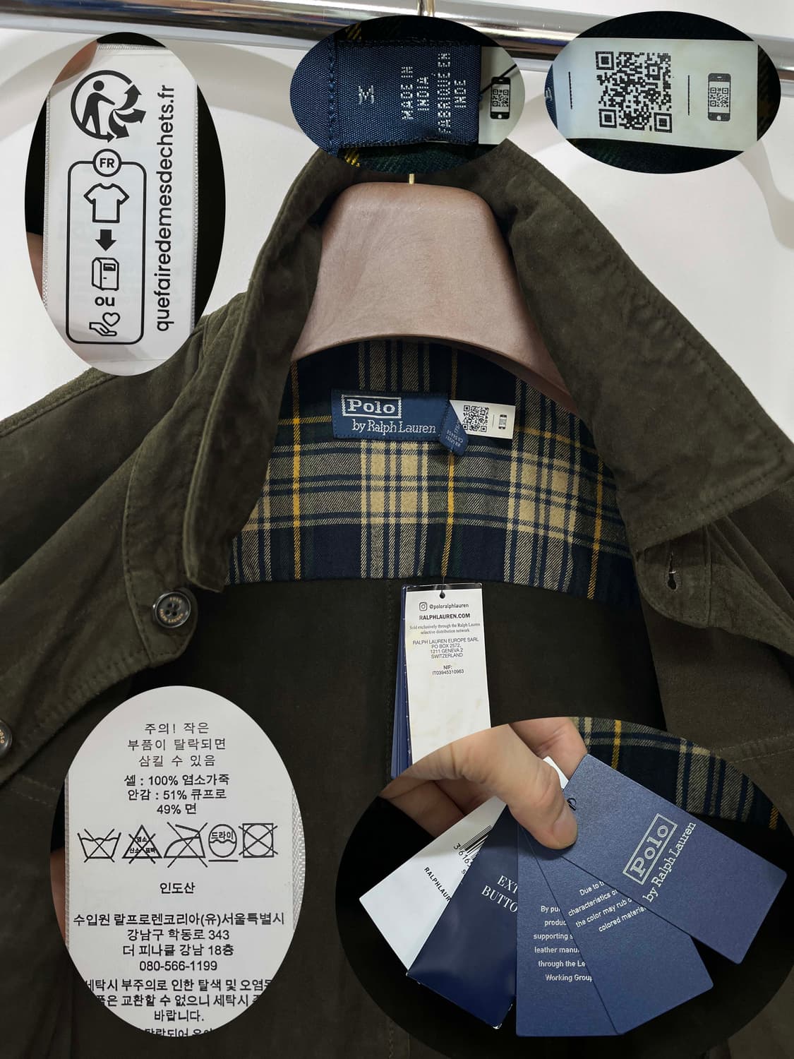 폴로 랄프로렌 고트스킨 웨스턴 유틸리티 스웨이드 레더 자켓 상품이미지8