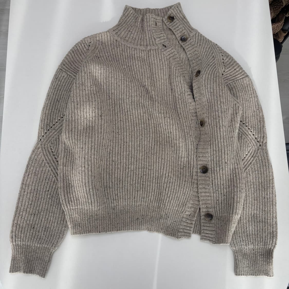 다이애그널 터틀넥 가디건 (상태 좋음) 상품이미지1