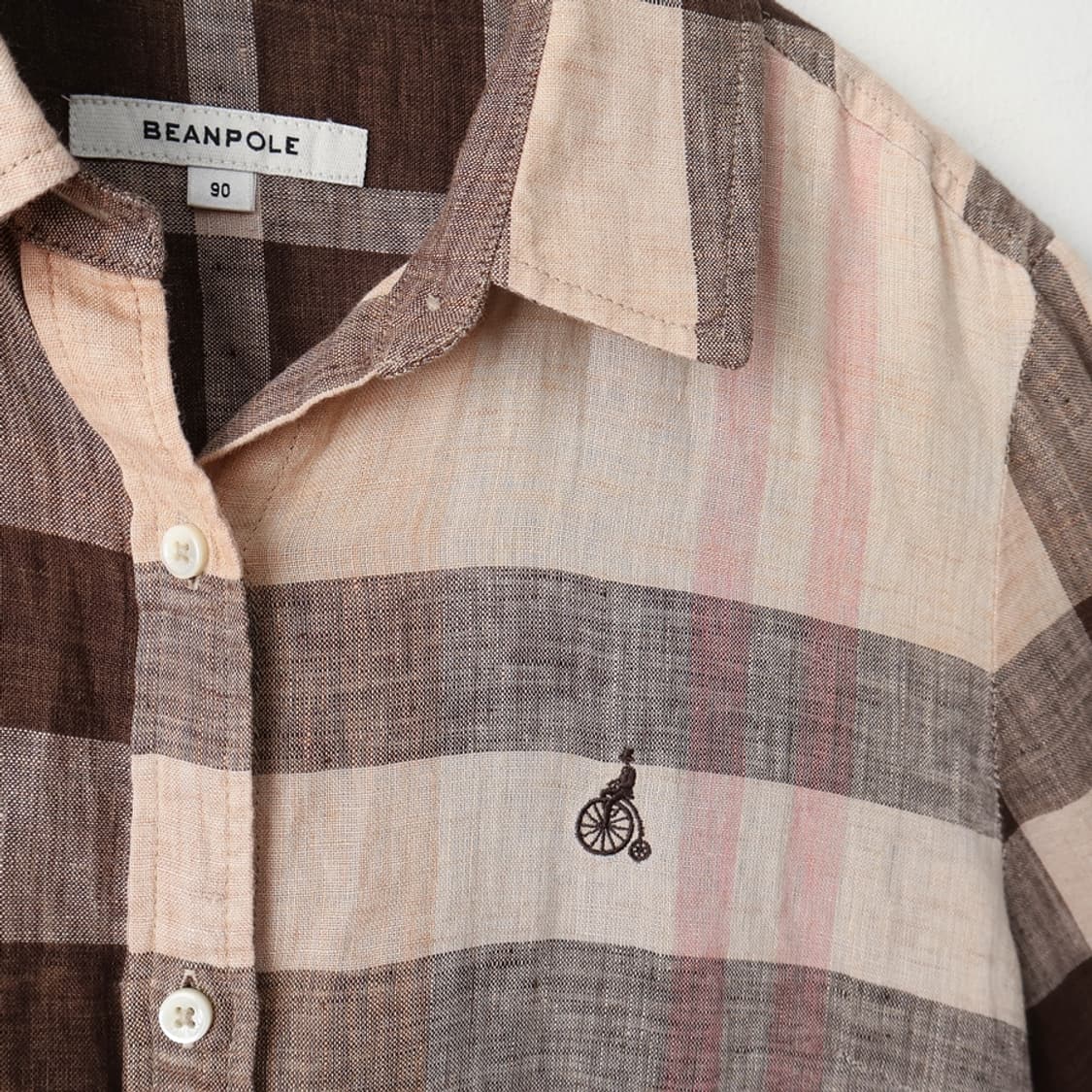 55/빈폴 린넨 체크 셔츠 상품이미지3