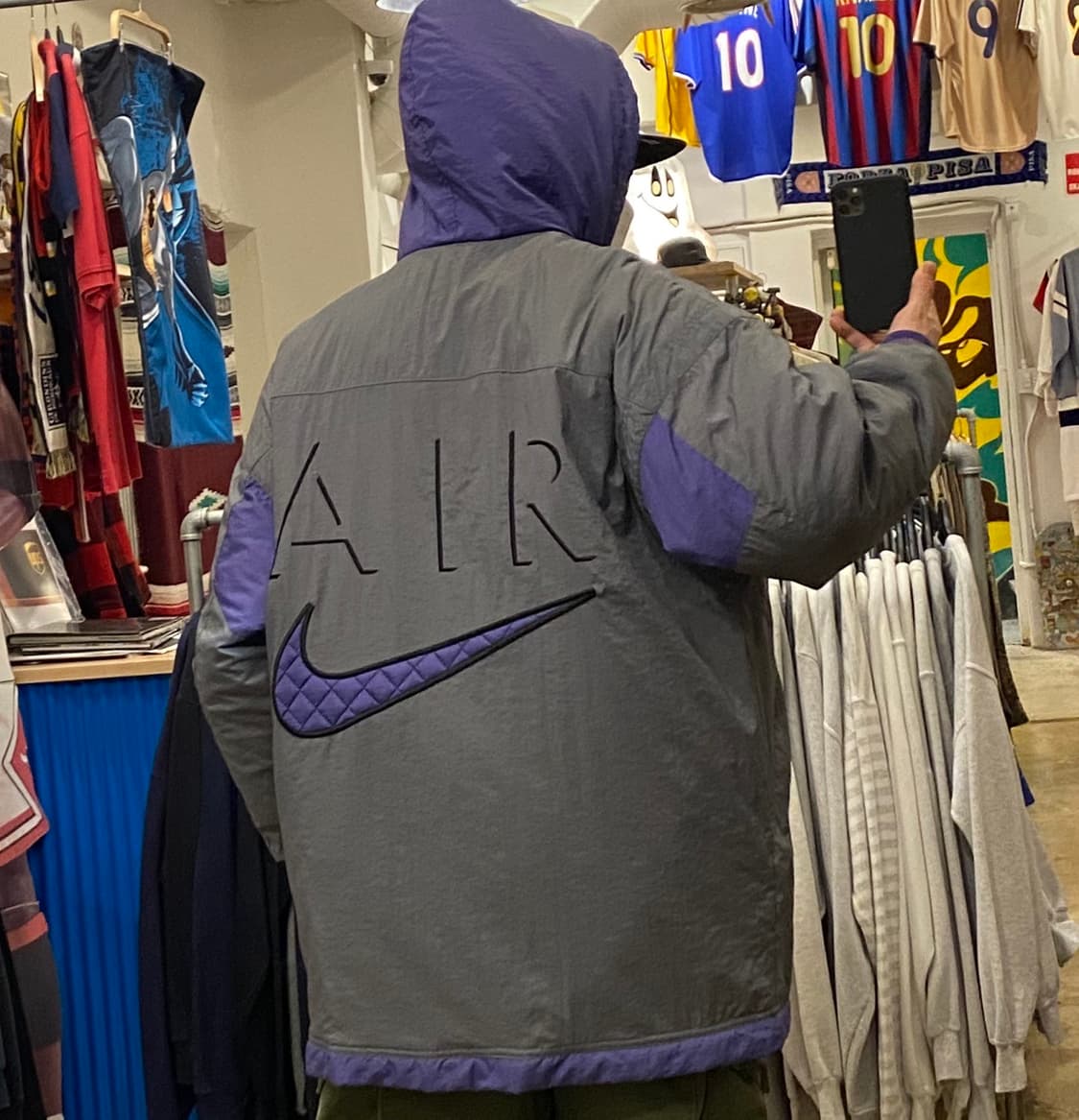 90s USA NIKE 빅스우시 후드 패딩점퍼 상품이미지2