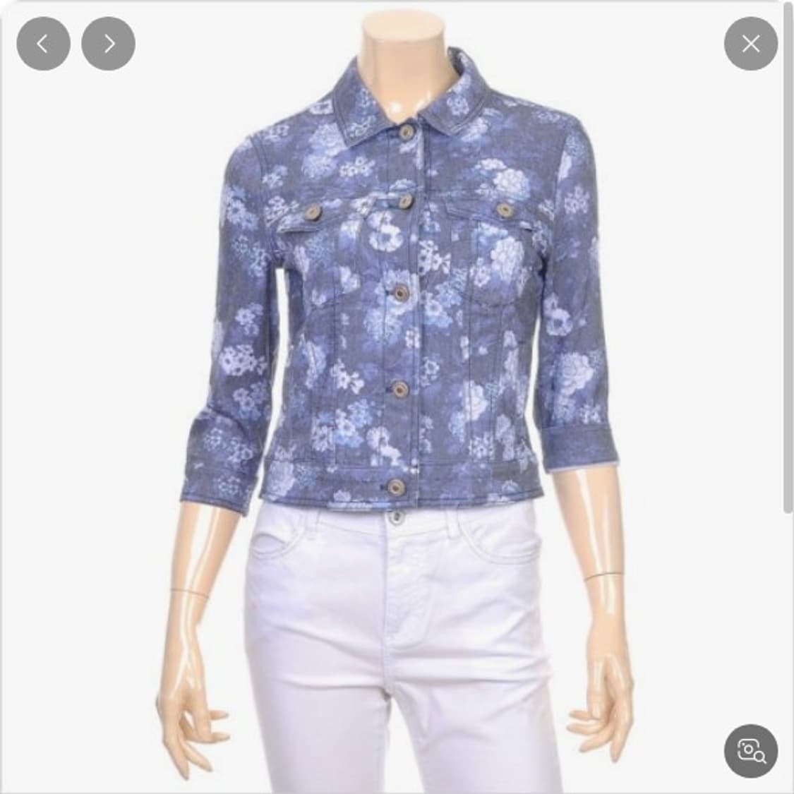 로엠 페미닌 플라워패턴 버튼포켓 자켓 상품이미지1