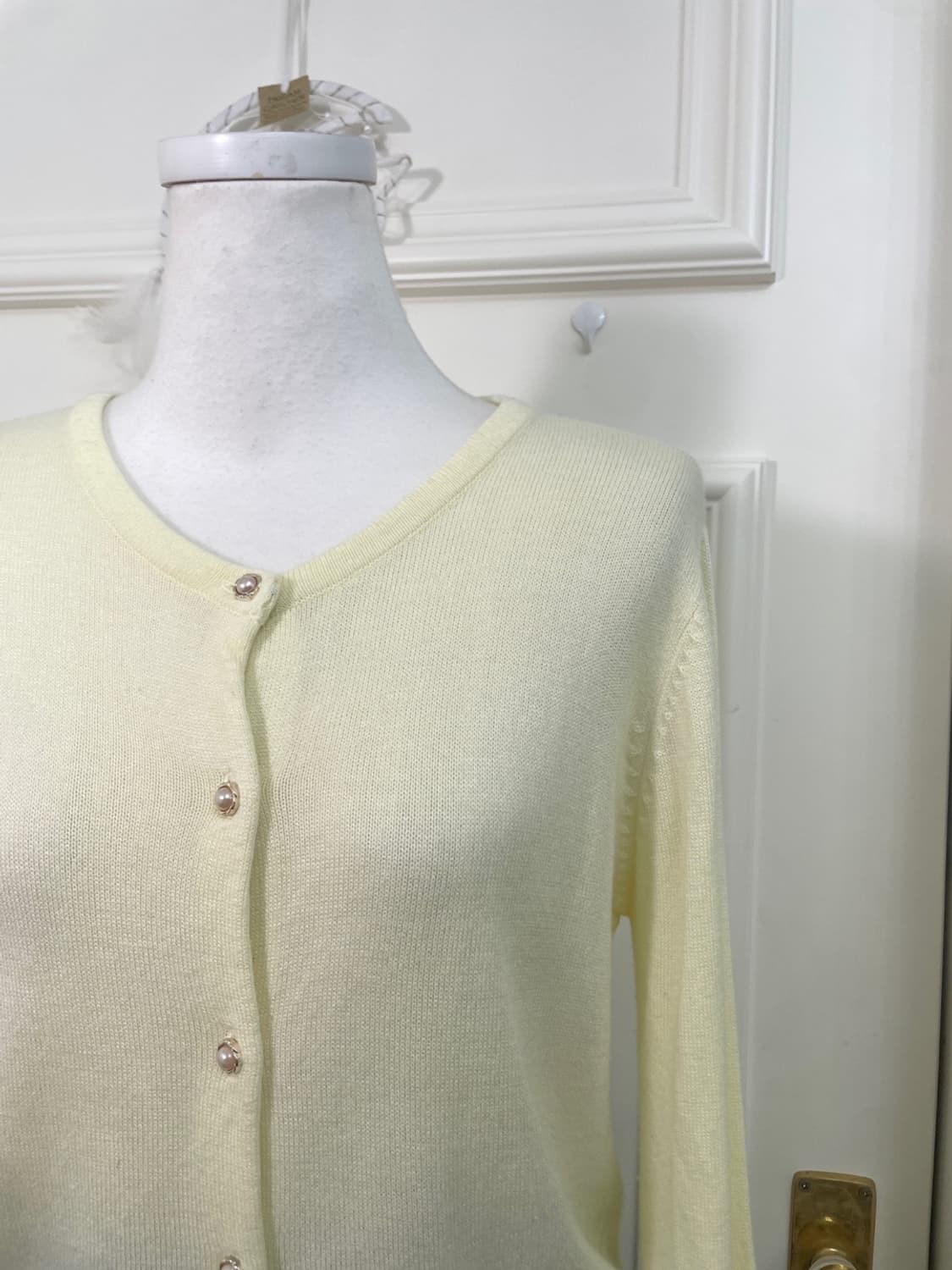 INGNI yellow pearl button basic cardigan 상품이미지7