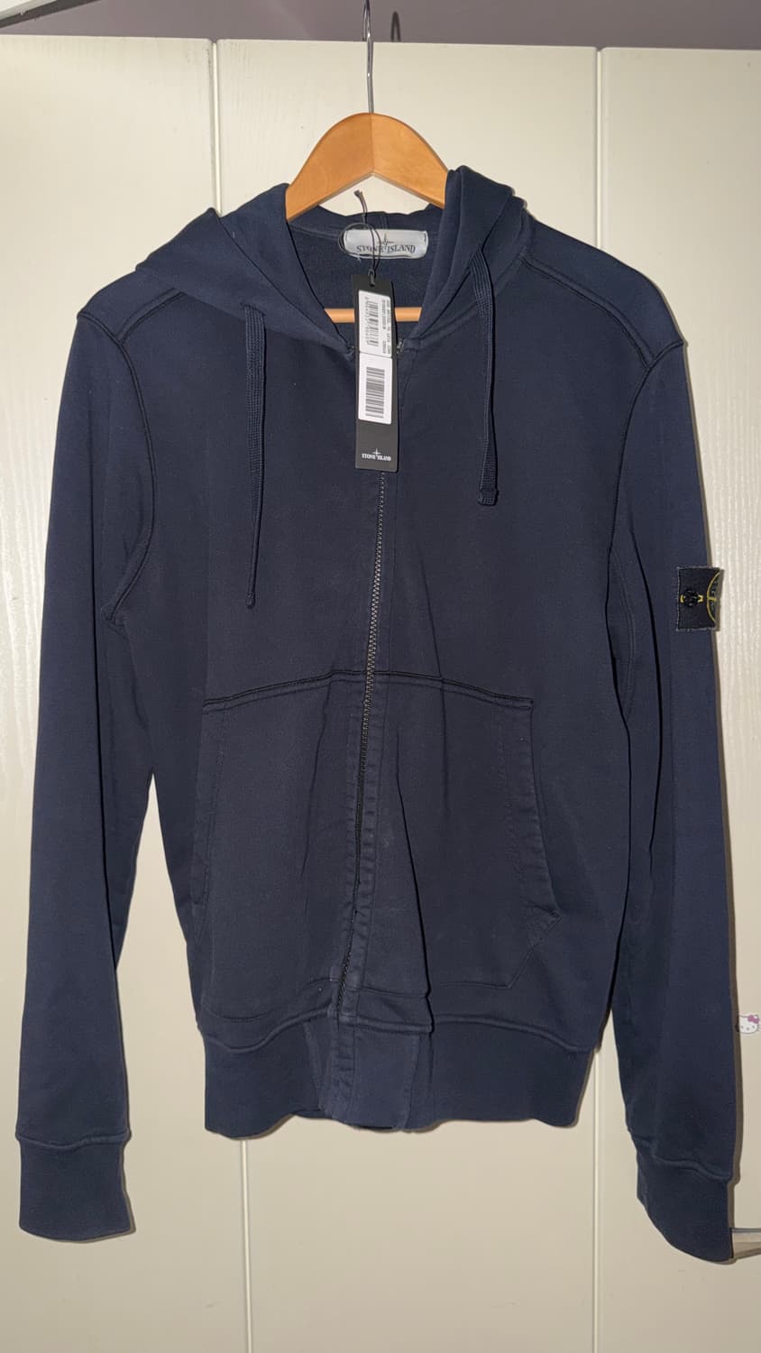 스톤아일랜드 와펜 후드집업 M네이비블루남색자켓섀도우프로젝트후드티블랙롱슬리 상품이미지3
