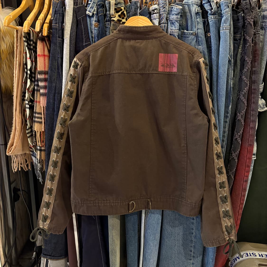 본더치 크롭 빈티지 멀티 패치 자켓 상품이미지5