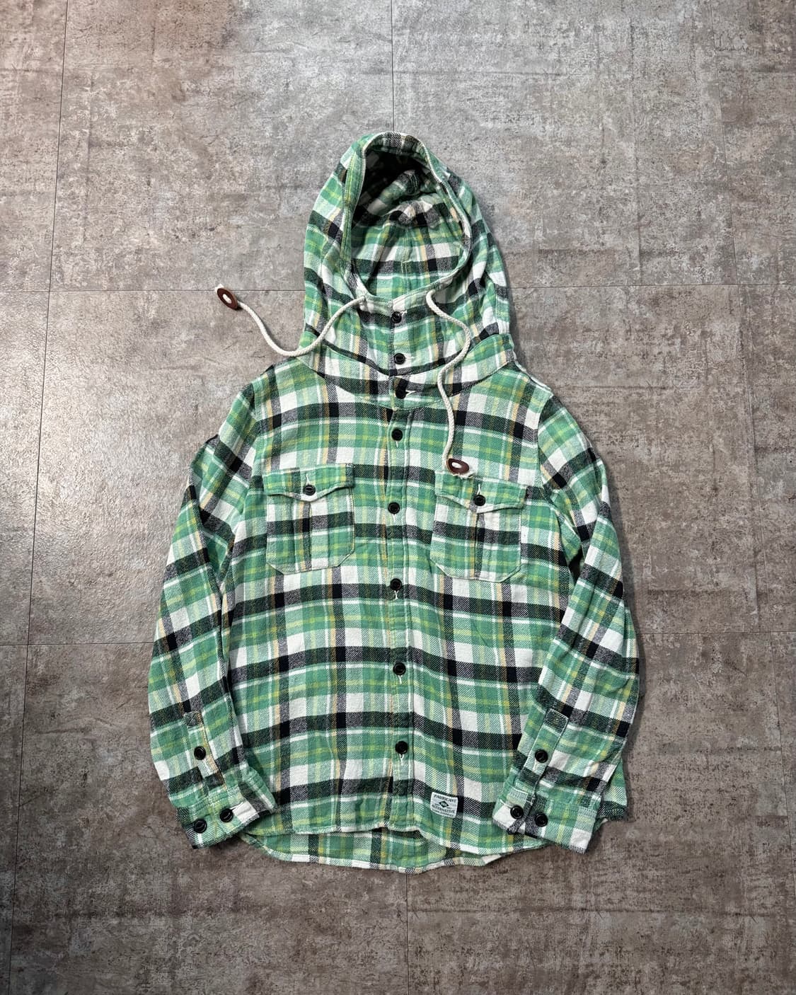 하이넥 플란넬 후디드 자켓 상품이미지1