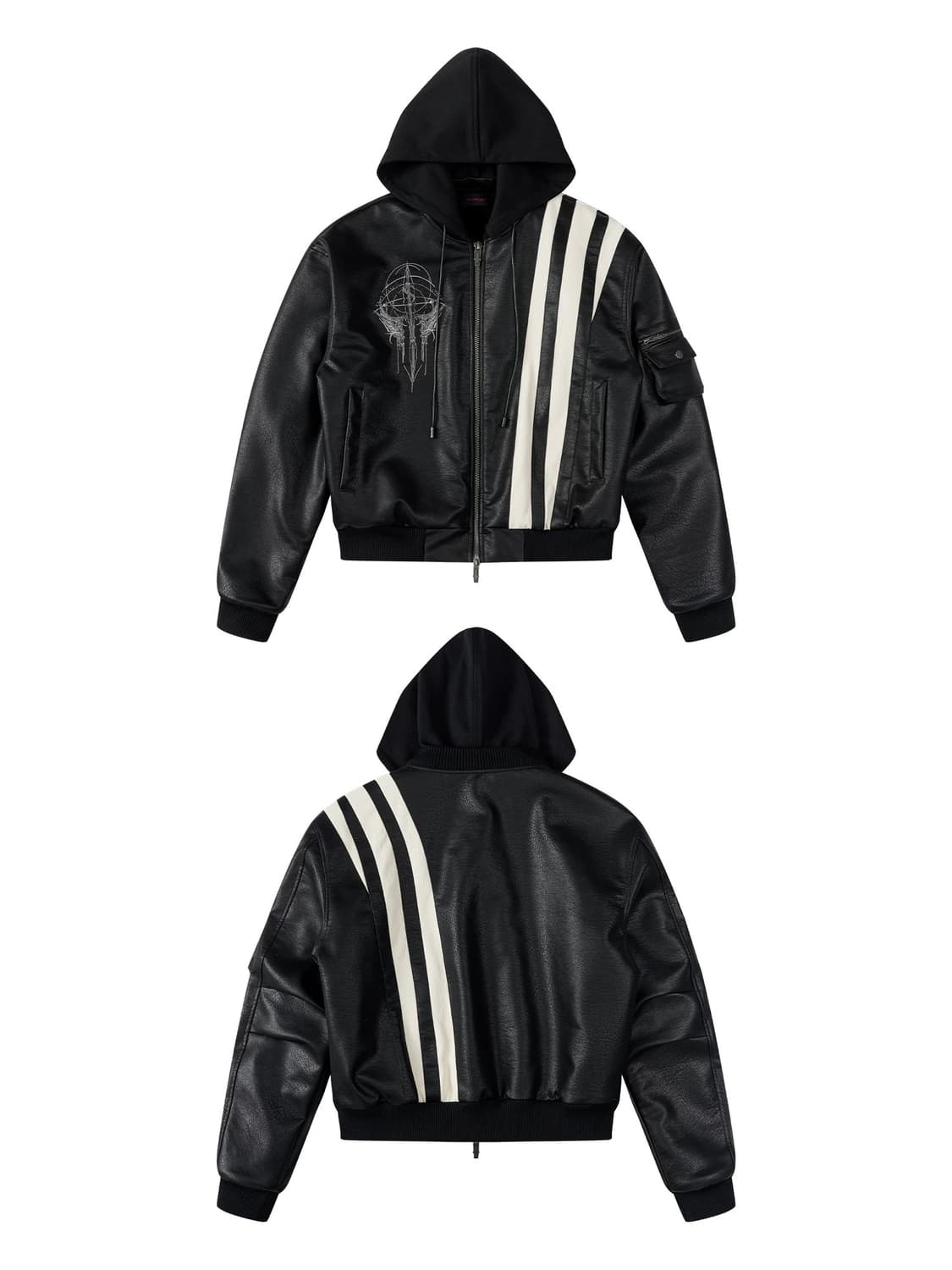 Armored Stud Embroidered Jacket 상품이미지1