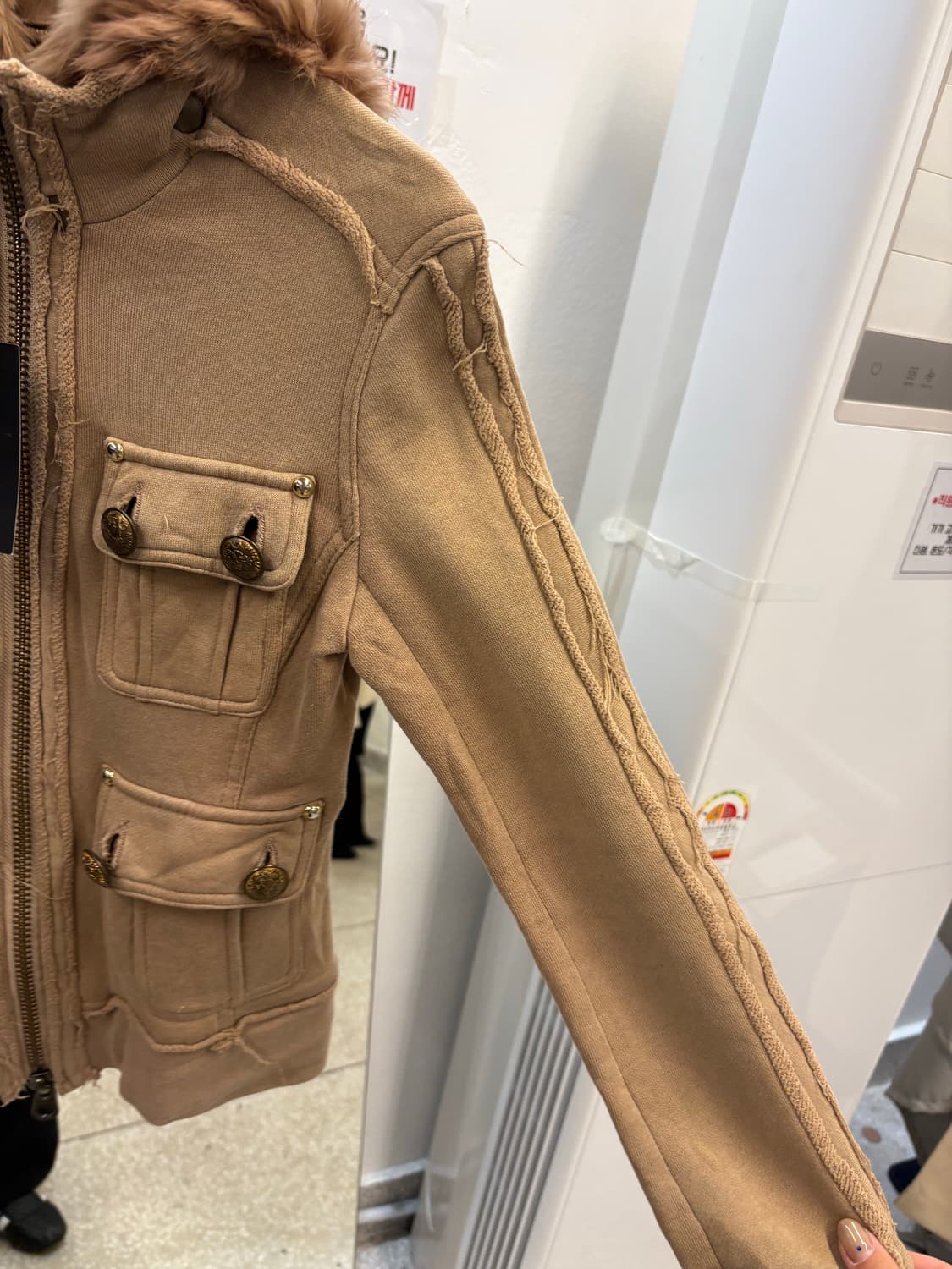 Grace Continental fur zip up jacket 상품이미지3