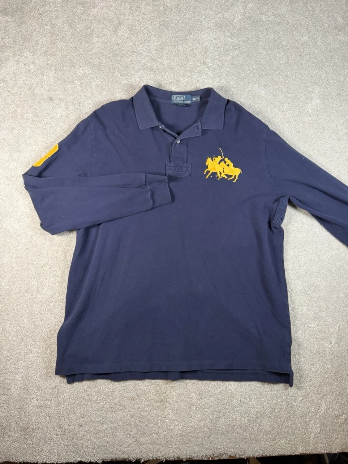 폴로 랄프로렌 트리플 포니 긴팔 카라 티셔츠 상품이미지1