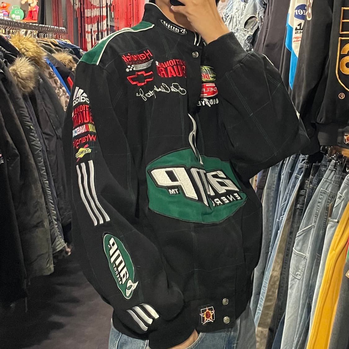 [IM] AMP 네이비 코튼 레이싱 자켓 [DEADSTOCK 데드스탁] 상품이미지6