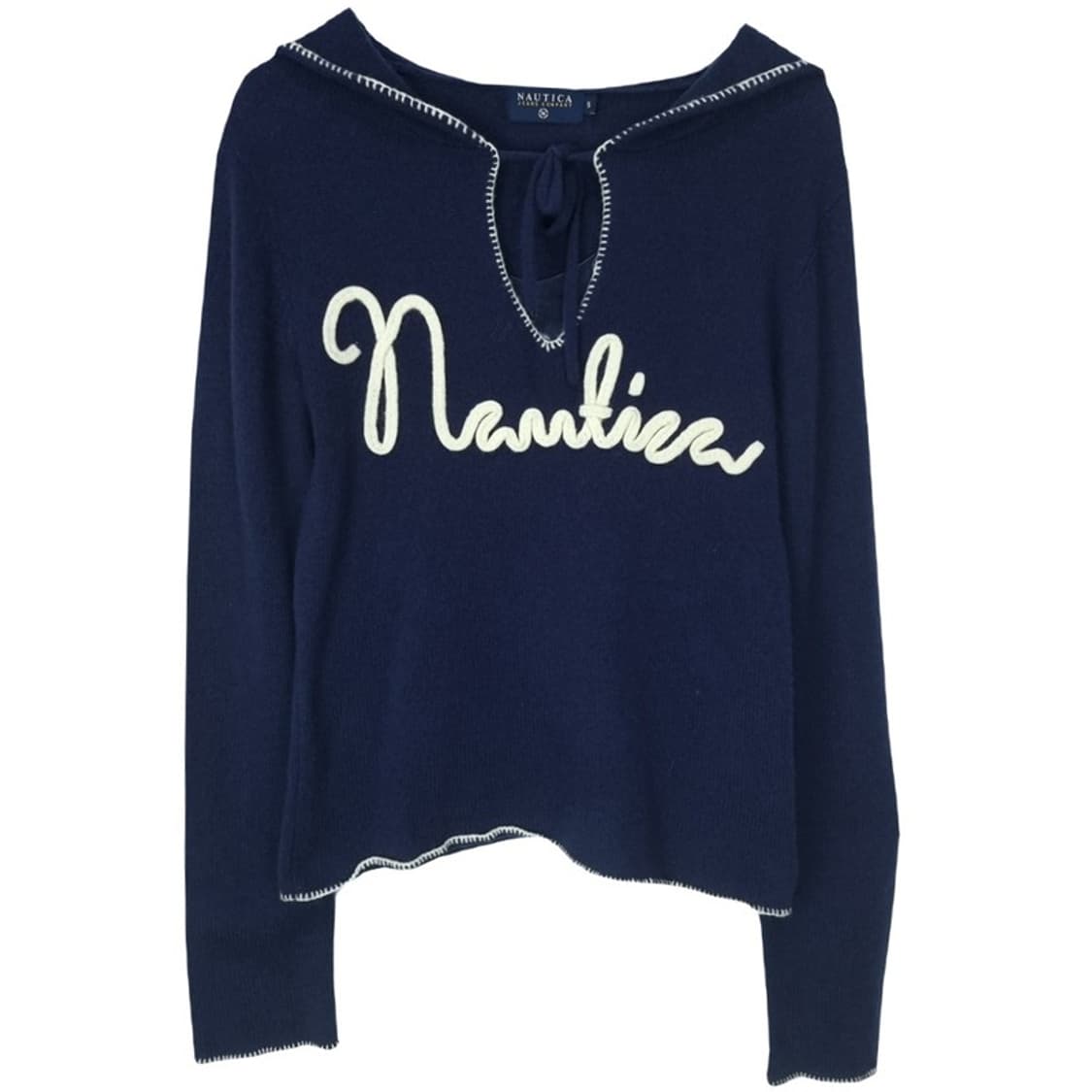 [노티카] 빈티지 패치 후드 니트 M18329 상품이미지2