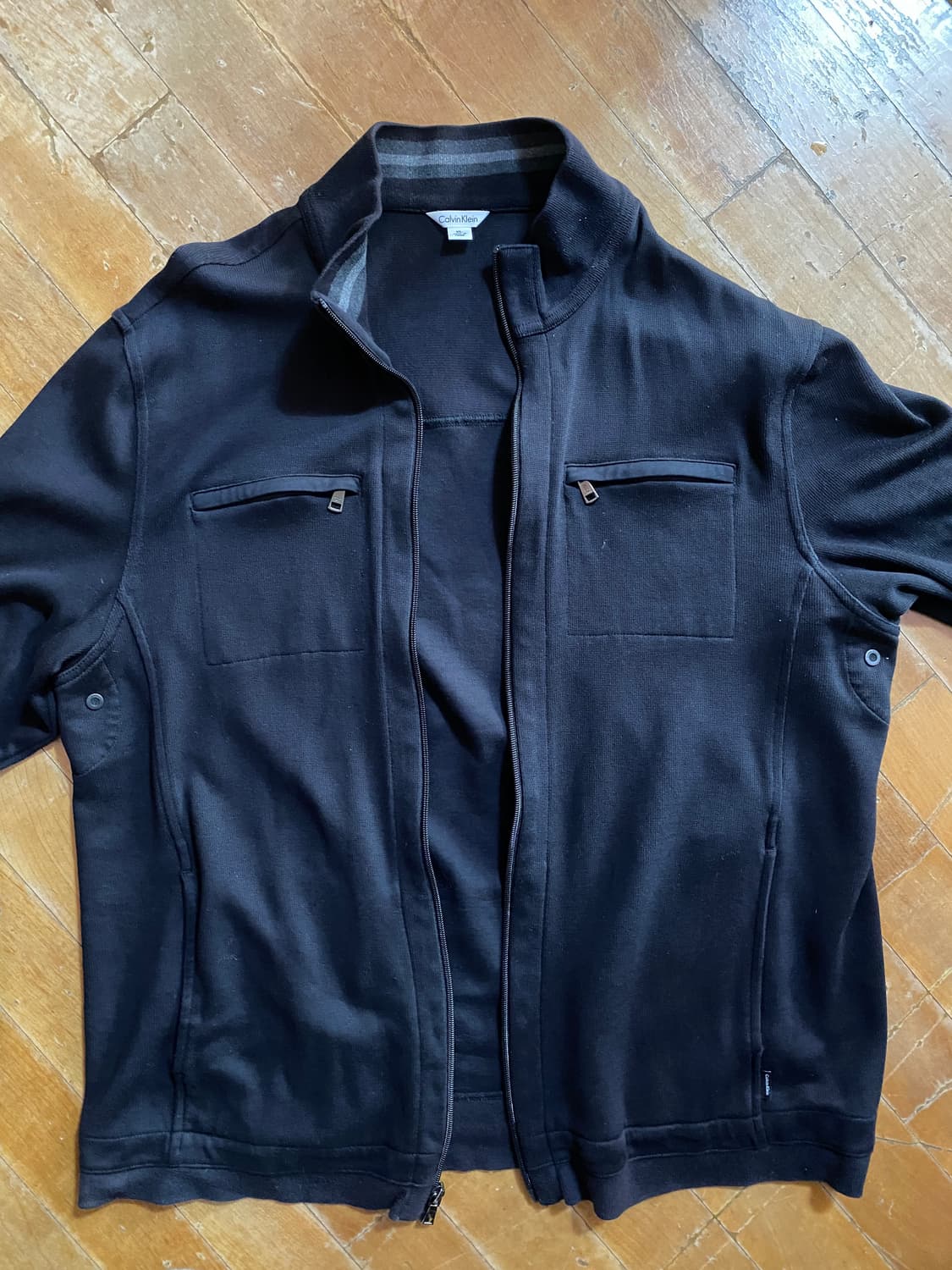 캘빈클라인 블랙 집업 자켓 XL (105) 상품이미지1
