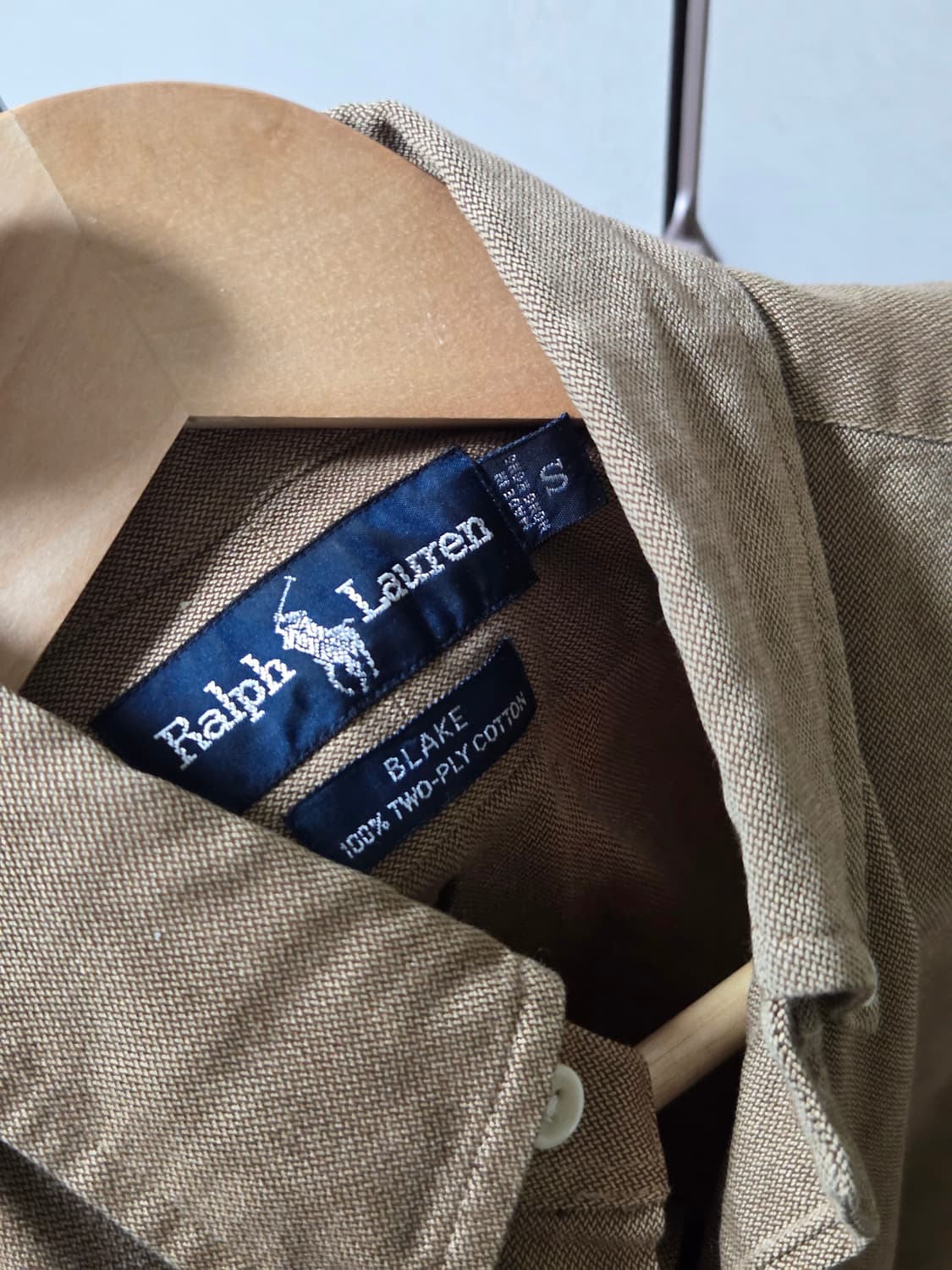 폴로 랄프로렌 셔츠 브라운 갈색 S 상품이미지3