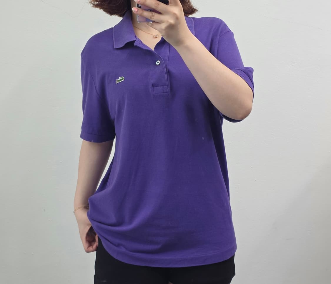 [프립]L/라코스테 퍼플 반팔 카라티 상품이미지2