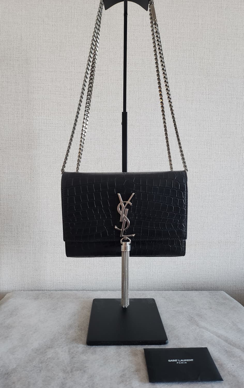 생로랑 케이트백 크로커다일 테슬백 투웨이백 상품이미지1