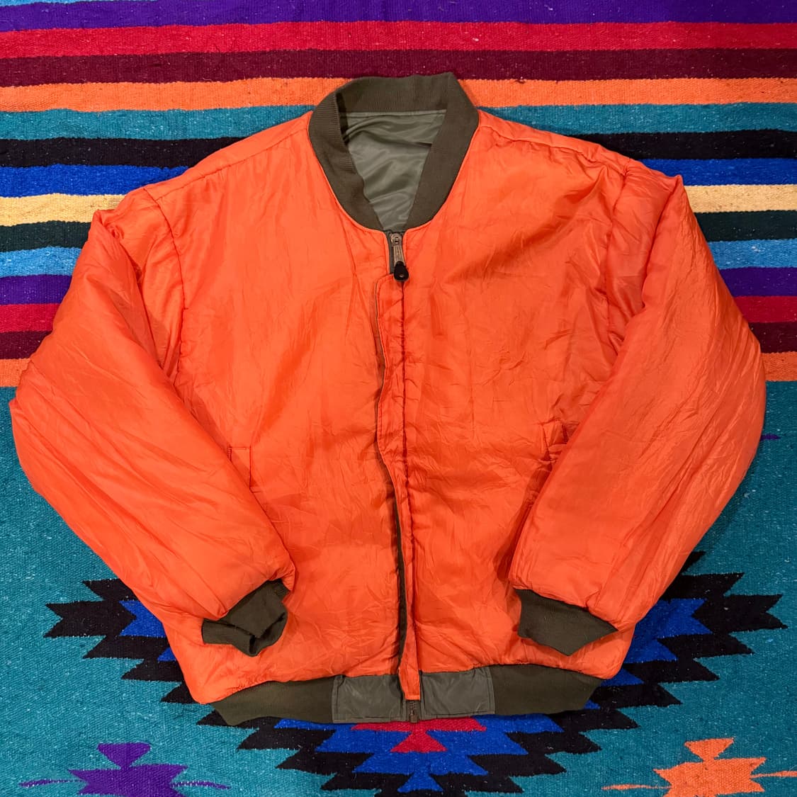 빈티지 리버시블 팬텀 밀리커리 항공점퍼 (MA-1) 110-115 상품이미지3