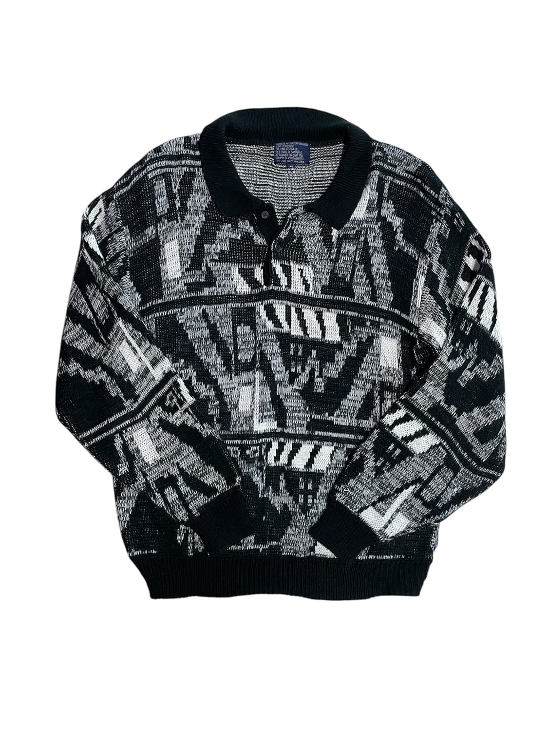 Gotic Collar Knit 무채색00s다크웨어그런지락시크펑크2010 상품이미지4