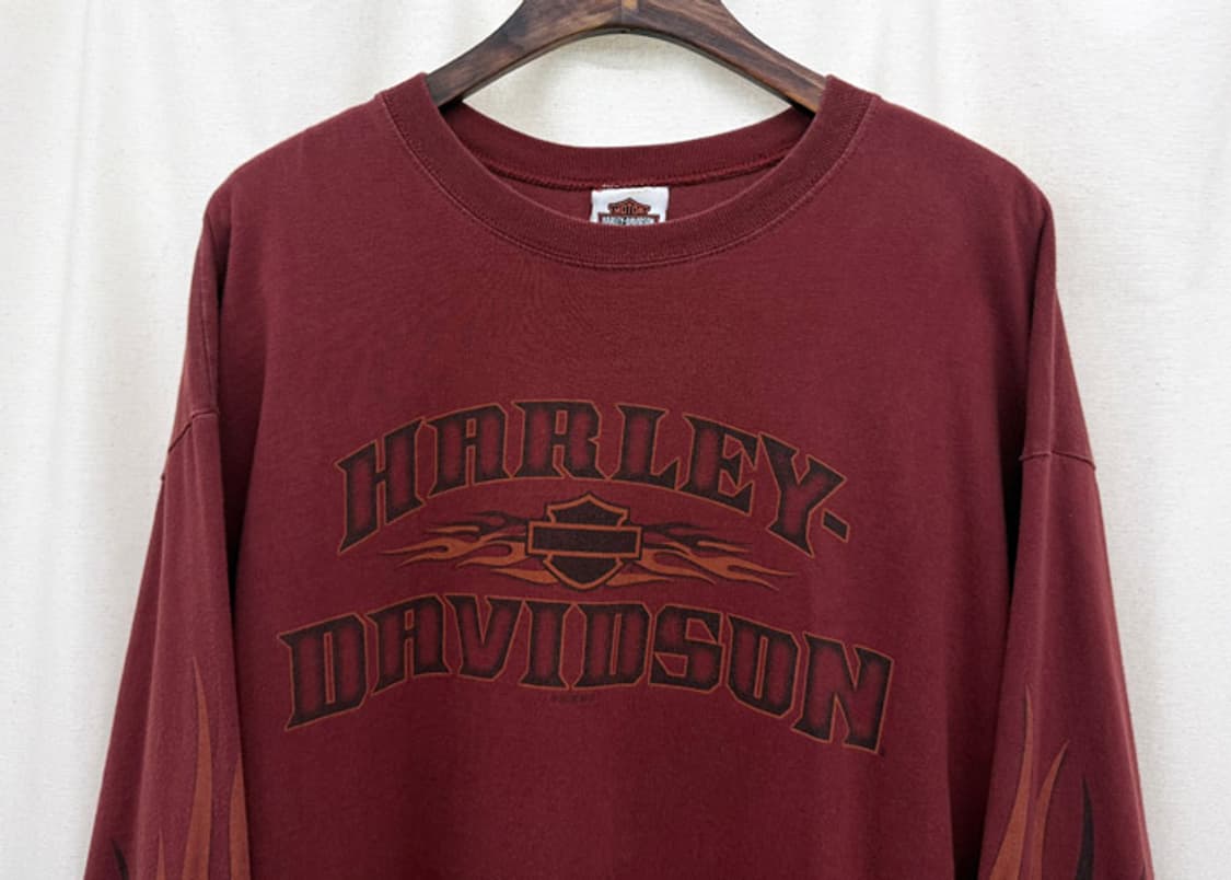 할리데이비슨 빈티지 플레임 롱슬리브 상품이미지2