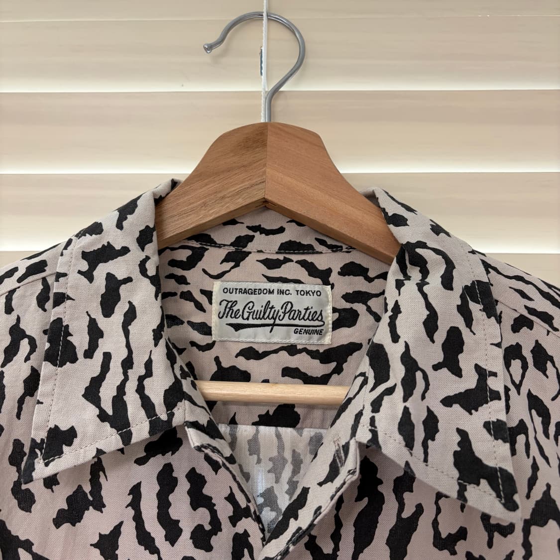 와코마리아 x 디키즈 레오파드 버튼업 반팔 워크 셔츠 그레이 S 상품이미지5